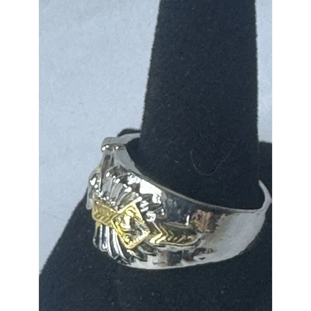 Spirit of the Warrior Two Tone Chief Ring Size 9 – New Without Tags
